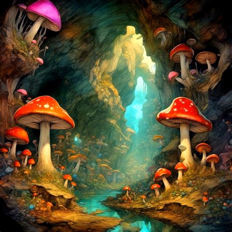 Mushroom-Enraptured Ambiance