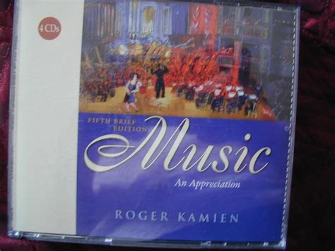 Music An Appreciation Brief Edition 4CD set Epub