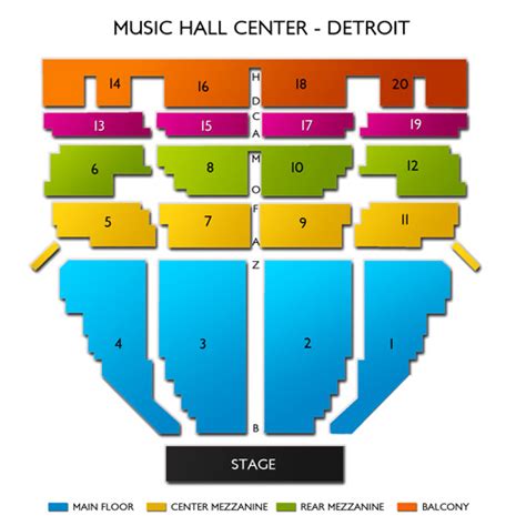 Music Hall Detroit Seating Chart