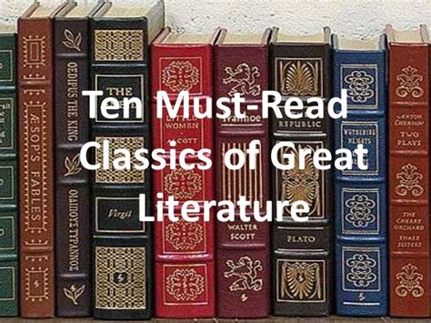 Must Read Books 10 Classics Doc