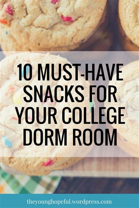 Must-Have Snacks for College Dorm Rooms