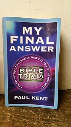 My Final Answer Bible Trivia Epub