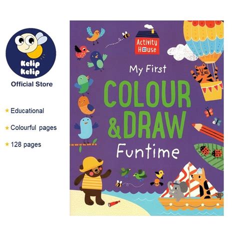 My First Funtime Colouring Book Purple Reader