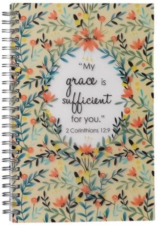 My Grace is Sufficient Printed PVC Cover Wirebound Journal Notebook 2 Corinthians 129 PDF