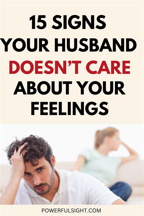 My Husband Doesn't Care About My Feelings