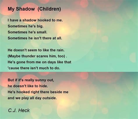 My Shadow Poetry for Children Doc