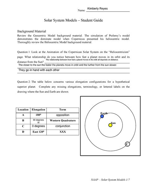 My Solar System Lab Answer Key Epub