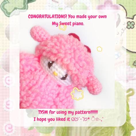 My Sweet Piano Crochet Pattern Free