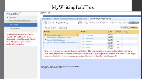 My Writing Lab Mastery Check Answers Pearson PDF