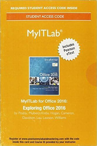 MyITLab with Pearson eText-Access Card-for Exploring Microsoft Office 2016 Doc