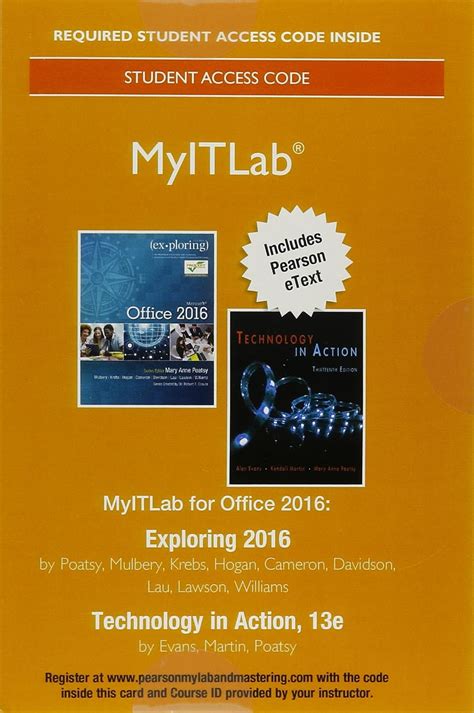 MyLab IT with Pearson eText Access Card for Exploring 2016 with Technology in Action Epub