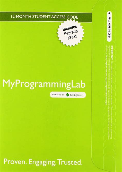 MyLab Programming with Pearson eText Access Card for Starting Out with Java Early Objects Myprogramminglab PDF