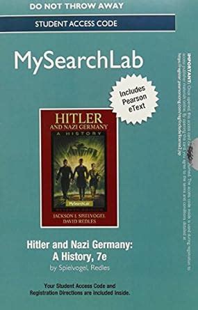 MySearchLab with Pearson eText Standalone Access Card for Hitler and Nazi Germany 7th Edition PDF