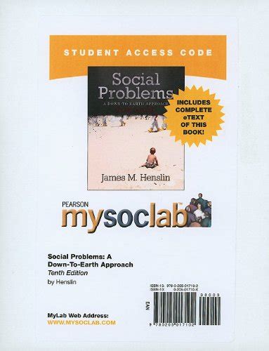 MySocLab with Pearson eText Student Access Code Card for Social Problems standalone 9th Edition PDF
