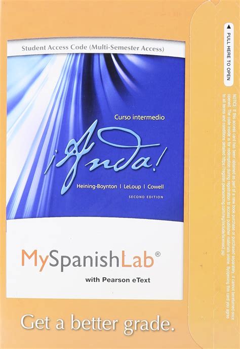 MySpanishLab with Pearson eText - Access Card - for Gente Nivel intermedio (multi-semester access) Doc