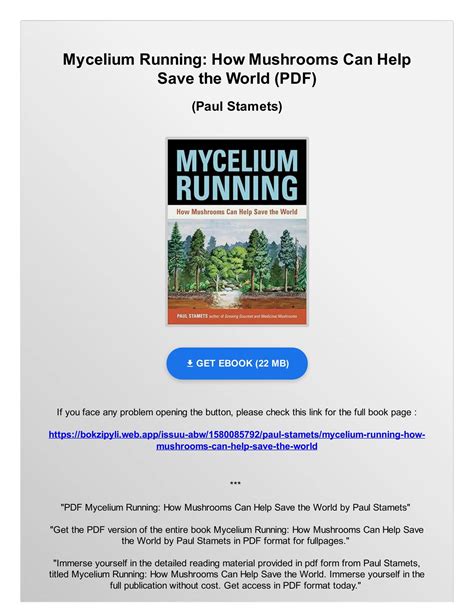 Mycelium Running Mushrooms Help World PDF