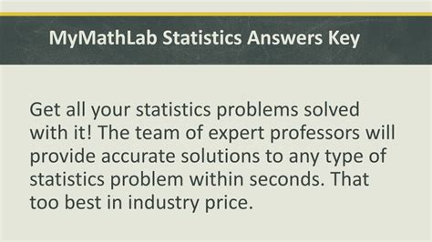 Mymathlab Statistics Answers Kindle Editon