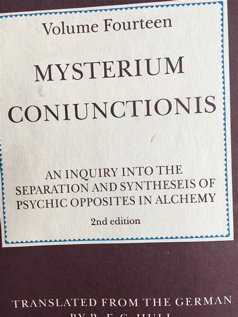 Mysterium Coniunctionis Inquiry into the Separation and Synthesis of Psychic Opposites in Alchemy Doc