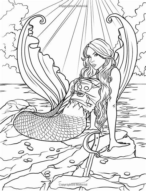 Mythical Mermaids Fantasy Adult Coloring Book Fantasy Coloring by Selina Volume 8 Doc