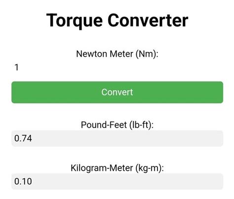 N-m to Ft Lbs Converter: Simplify Torque Conversions with Our Easy Tool