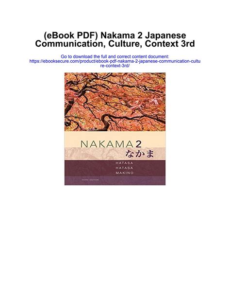 NAKAMA 2 WORKBOOK PDF Ebook Doc