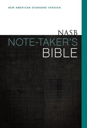 NASB Note-Taker s Bible Hardcover Red Letter Edition Doc