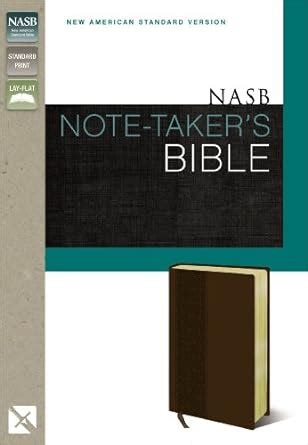 NASB Note-Taker s Bible Leathersoft Brown Red Letter Edition Epub