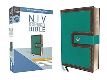 NASB Thinline Bible Compact Leathersoft Brown Turquoise Red Letter Edition Kindle Editon