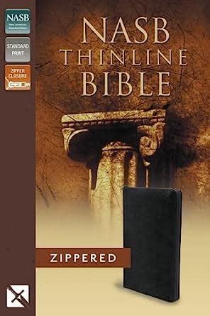 NASB Thinline Zippered Collection Bible Bonded Leather Black Red Letter Edition PDF