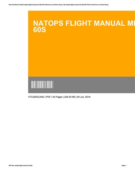 NATOPS FLIGHT MANUAL MH 60R Ebook PDF