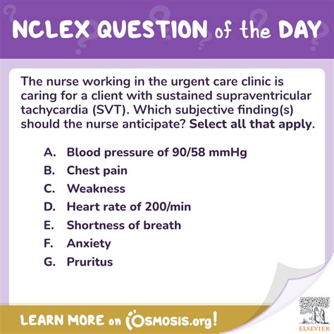 NCLEX Question of the Day: 500 Words, 100% Correctness Rate