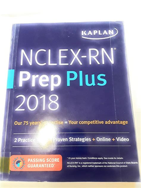 NCLEX-RN Prep Plus 2018 2 Practice Tests Proven Strategies Online Video Kaplan Test Prep Doc