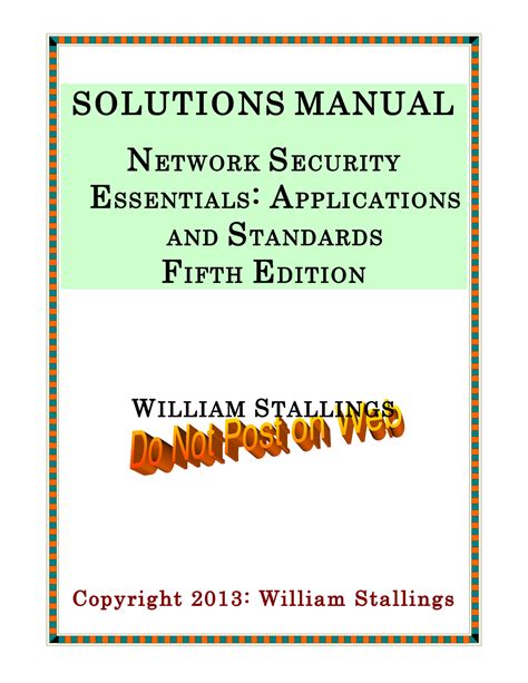 NETWORK SECURITY ESSENTIALS 5TH SOLUTION MANUAL Ebook PDF