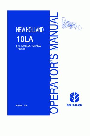 NEW HOLLAND 10LA LOADER MANUAL Ebook Kindle Editon