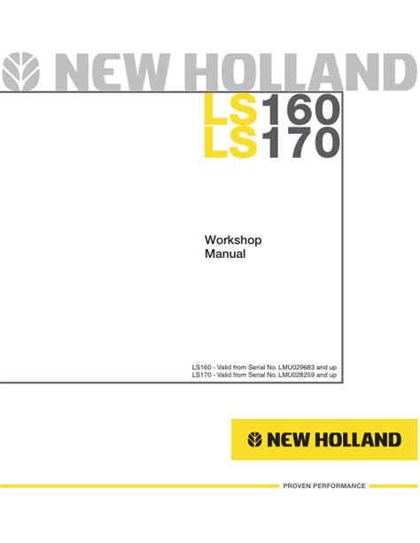 NEW HOLLAND LS170 SERVICE MANUAL Ebook Doc