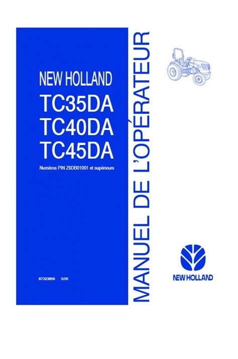 NEW HOLLAND TC45DA SERVICE MANUAL Ebook PDF