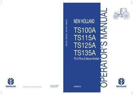 NEW HOLLAND TS135A SERVICE MANUAL Ebook Epub