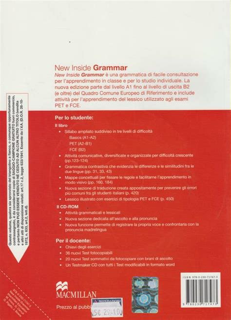 NEW INSIDE GRAMMAR MACMILLAN ESERCIZI Ebook PDF