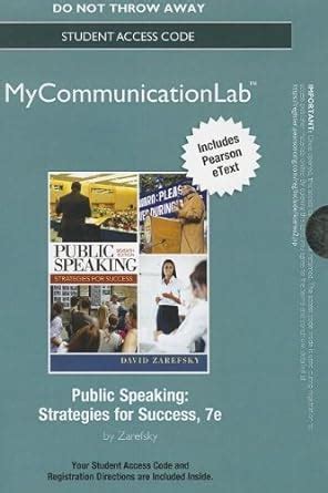NEW MyCommunicationLab with Pearson eText Standalone Access Card for Public Speaking Handbook 4th Edition Mycommunicationlab Access Codes PDF