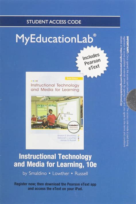 NEW MyEducationLab with Pearson eText Standalone Acces Card for Instructional Technology and Media for Learning Reader