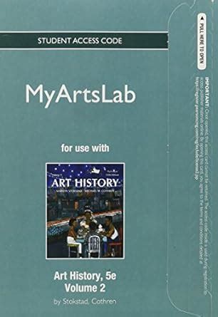 NEW MyLab Arts Standalone Access Card for Art History Volume 2 5th Edition