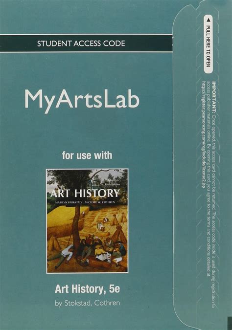 NEW MyLab Arts with Pearson eText Standalone Access Card for Art History Volume 1 5th Edition
