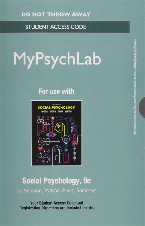 NEW MyLab Psychology with Pearson eText Standalone Access Card for Social Psychology 9th Edition Reader