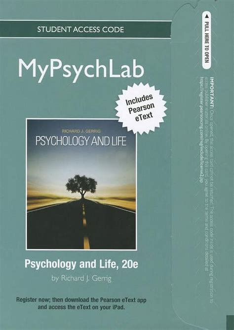 NEW MyPsychLab with Pearson eText Standalone Access Card for Mastering the World of Psychology 5th Edition PDF