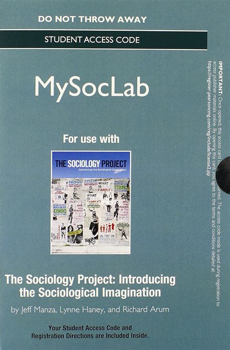 NEW MySocLab without Pearson eText Standalone Access Card for Sociology A Down-to-Earth Approach 12th Edition Mysoclab Access Codes Reader