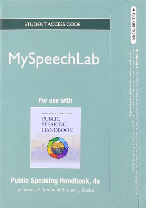 NEW MySpeechLab without Pearson eText Standalone Access Card for Public Speaking Handbook 4th Edition PDF
