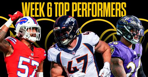 NFL Week 6: Top Performers, Key Stats, and Predictions