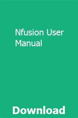 NFUSION PHOENIX MANUAL Ebook Reader