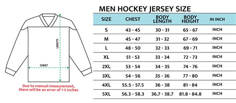 NHL Jersey Size Chart for Perfect Fit & Comfort