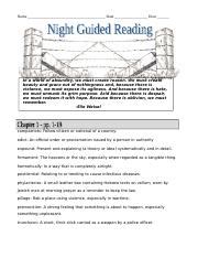 NIGHT READING GUIDE ANSWERS Ebook PDF